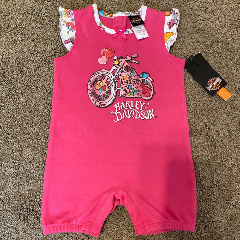 12 month Harley romper